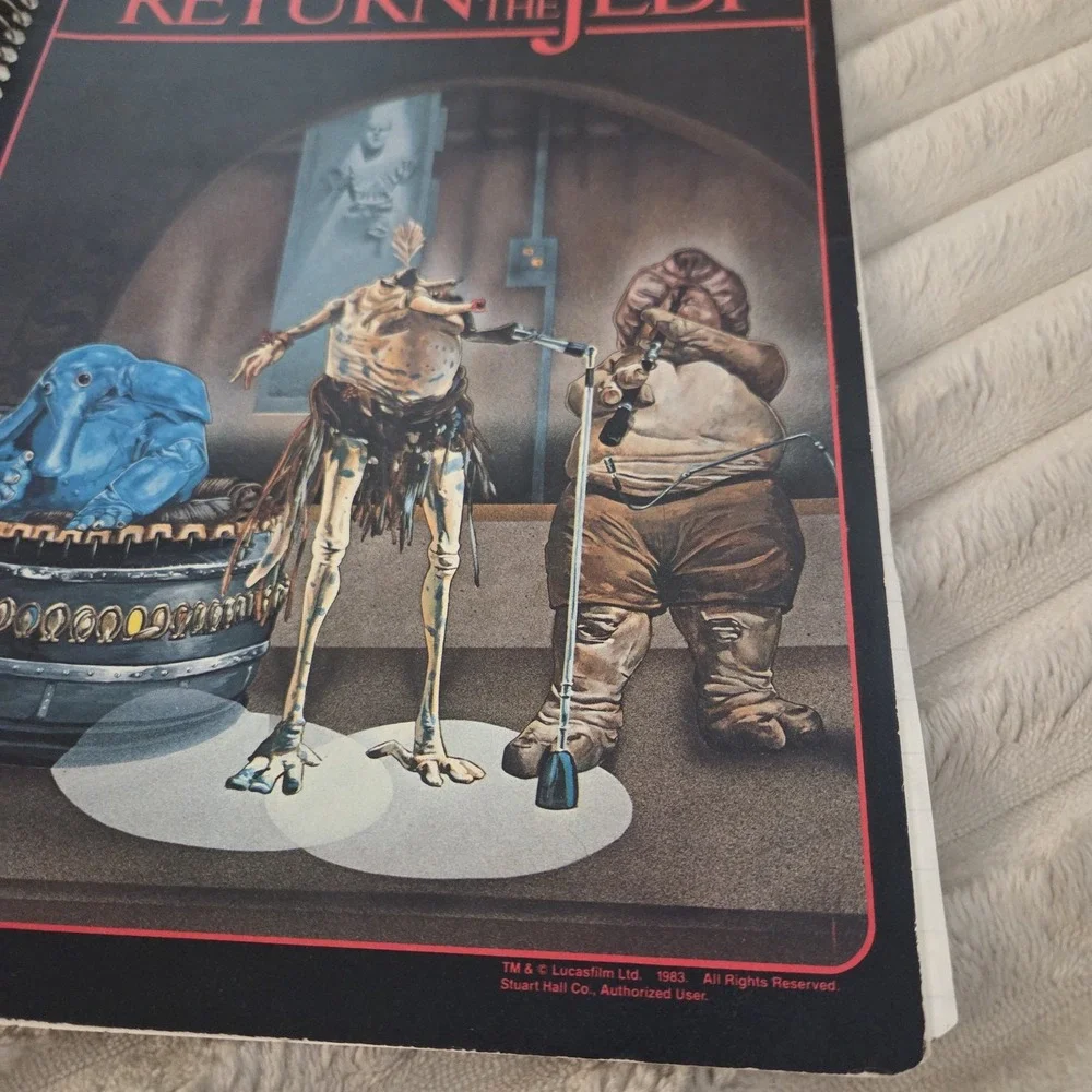 Lot Of 2 1983 Starwars Return Of The Jedi Notebook Vintage Memorabilia